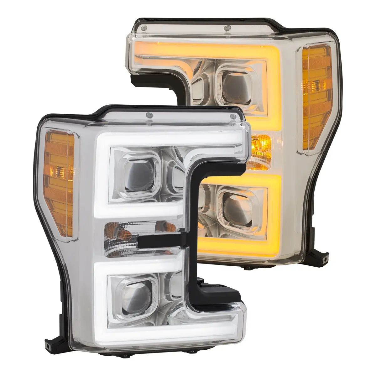 Ford F250 F350 F450 17 -19 Projector Plank Style Switchback Headlight 1