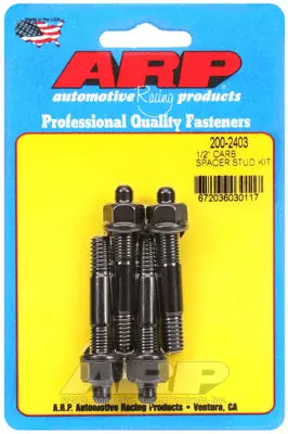 Arp 200-2403 Carburetor Stud Kit Carburetor With 1/2 In Spacer 1