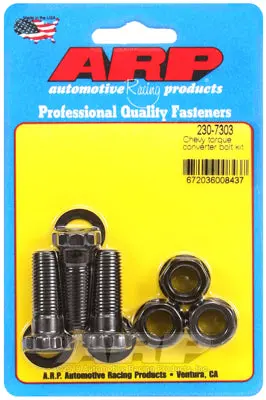 Arp 230-7303 Torque Converter Bolt Kit Chevrolet Powerglide, Th350, And Th400 With Race Converter And 1/2 In. Thick Tabs 1