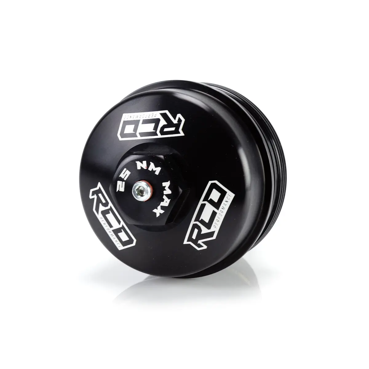 6.0L / 6.4L Ford Power Stroke Billet Aluminum Oil Filter Cap / Lower Fuel Filter Cap 1