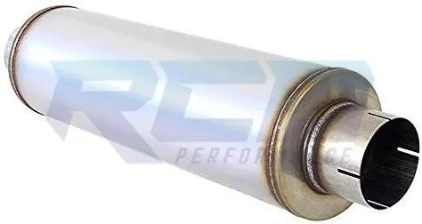 Rcd 409 Stainless Steel 7" Round 30" Muffler 4" Id 1