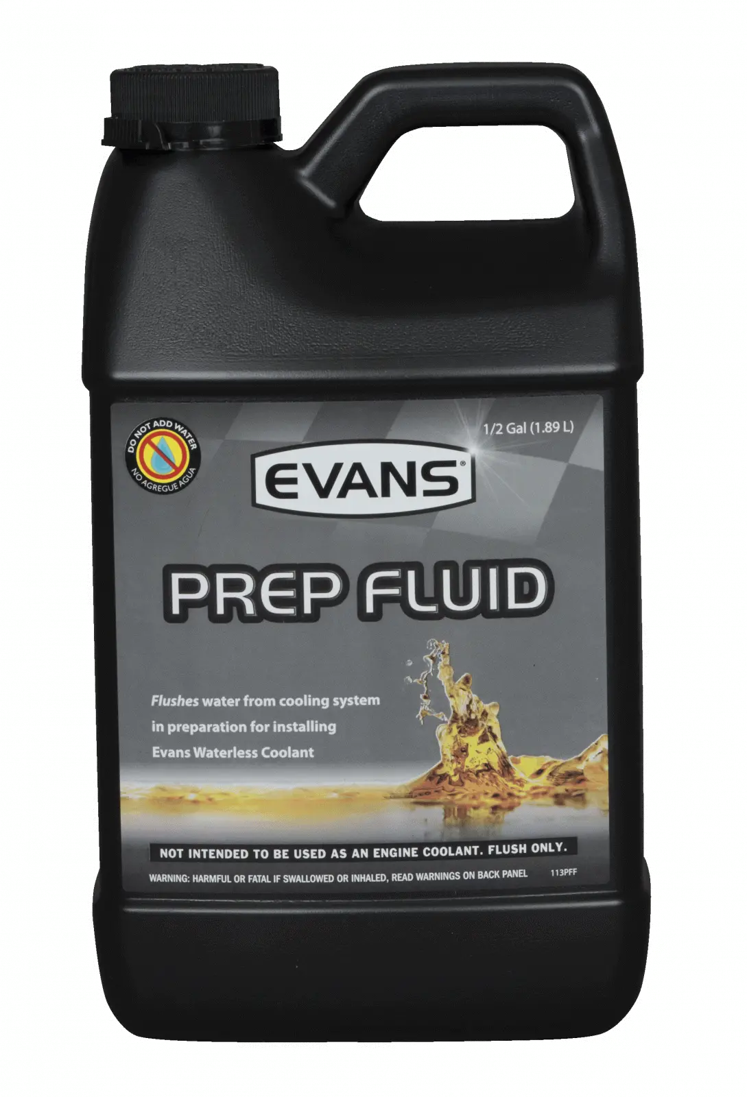 Waterless Prep Fluid Half Gallon Evans Cooling. 1
