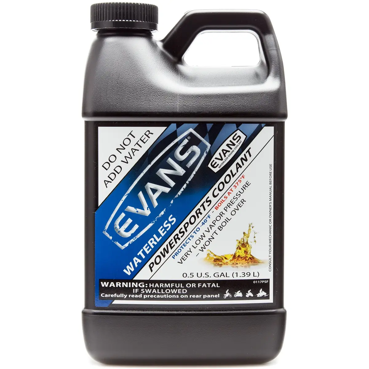 Waterless Powersports Engine Coolant Half Gallon Evans Cooling. 1