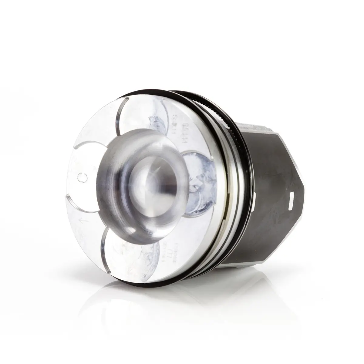 Mahle 7.3L .080" Fly Cut Piston With Rings 1994-2003 Ford/Navistar Power Stroke Diesel V8 7.3L 1