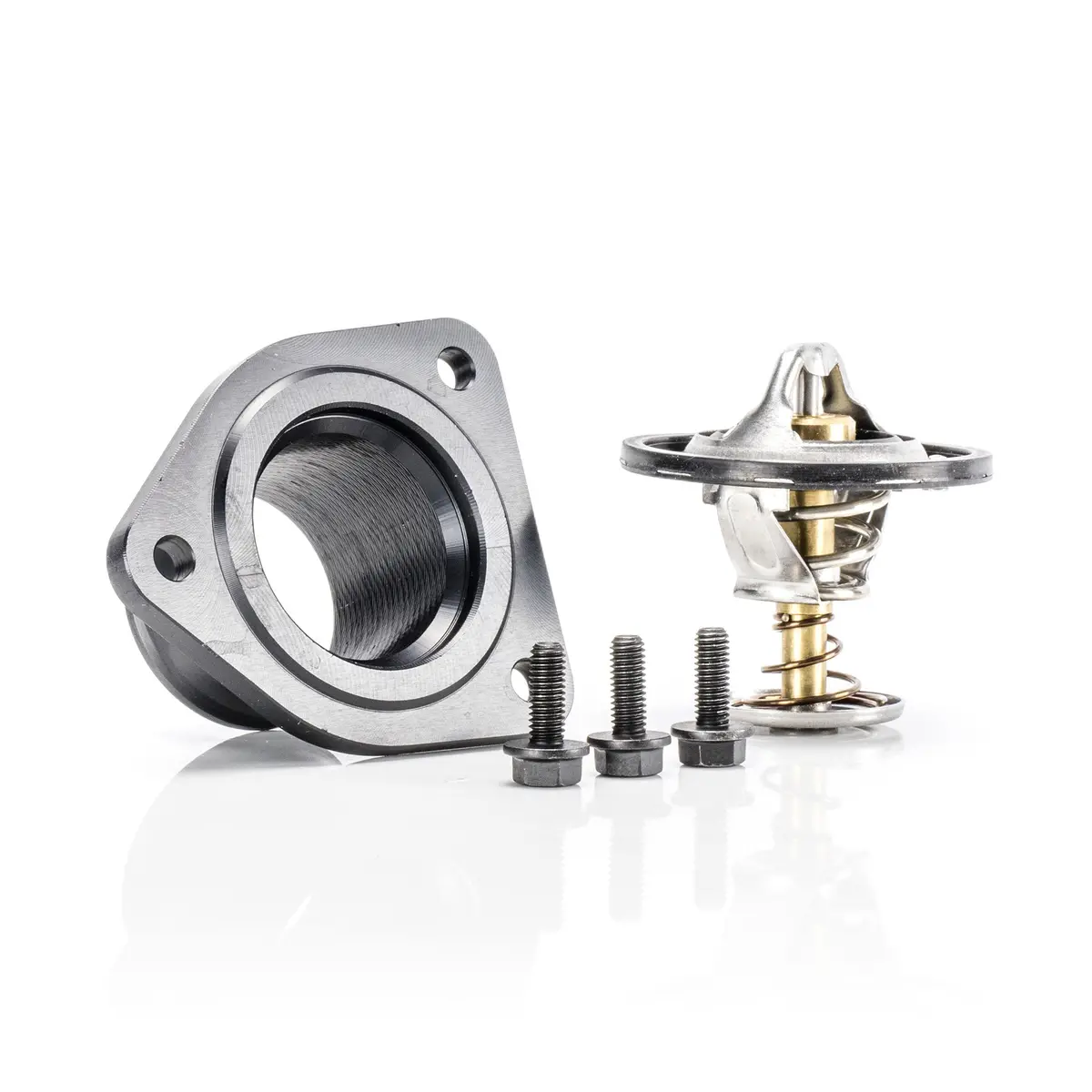 7.3L Ford Power Stroke 203 Or 195 Billet Aluminum Thermostat Housing Kit 1