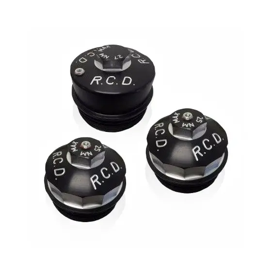 6.0L Ford Power Stroke Billet Aluminum Upper Fuel Filter Cap Kit 1