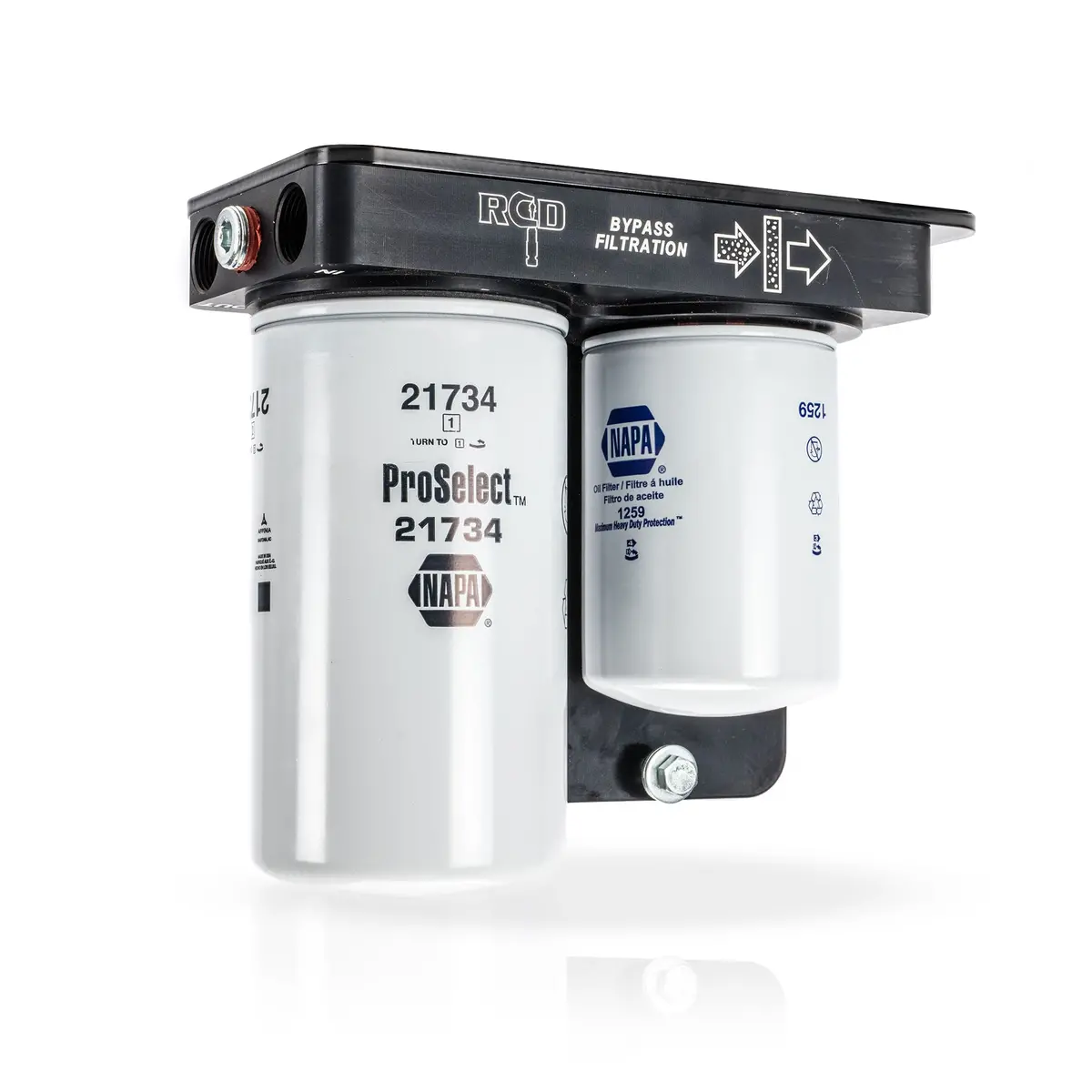 6.0L / 6.4L Ford Power Stroke Oil Filter Relocation & Bypass Filtration System 1