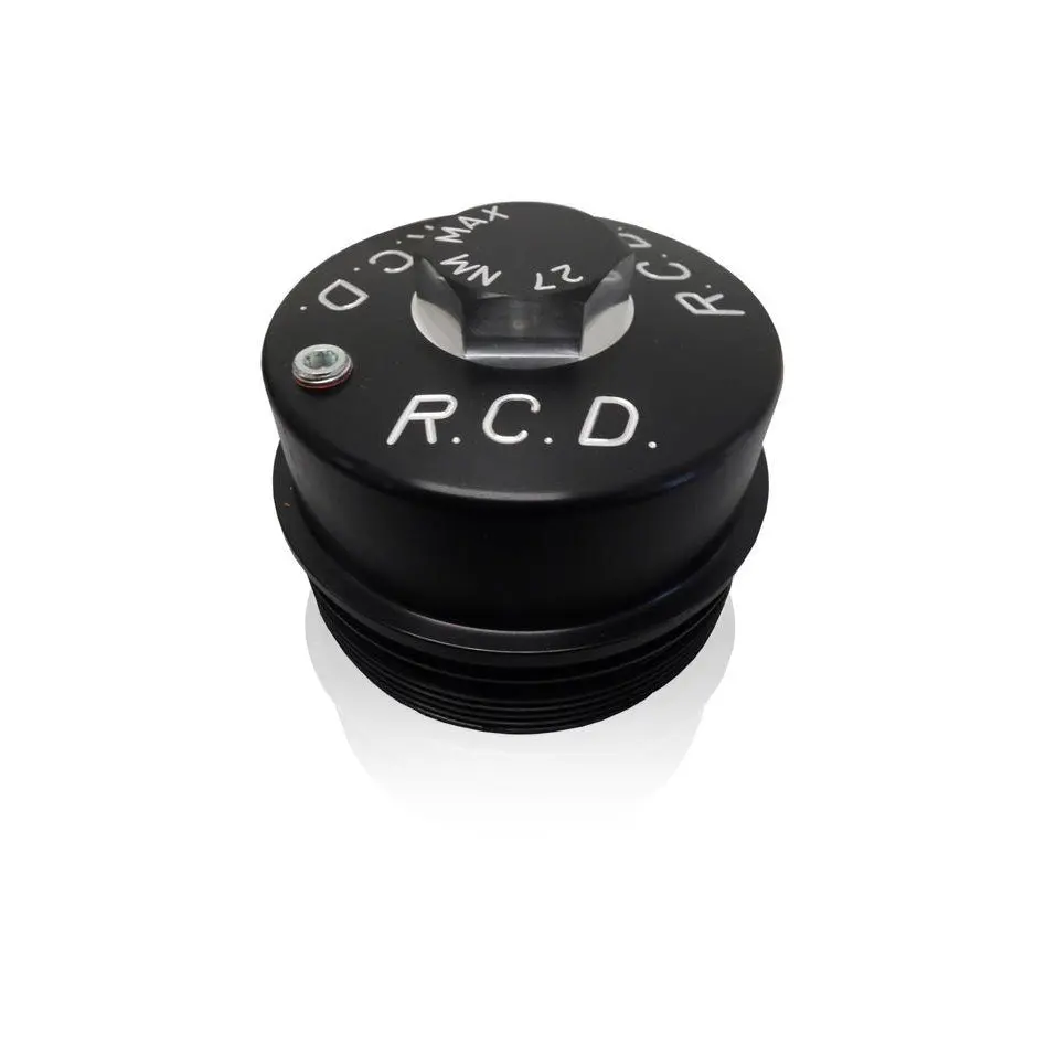6.4L Ford Power Stroke Billet Aluminum Upper Fuel Filter Cap 1