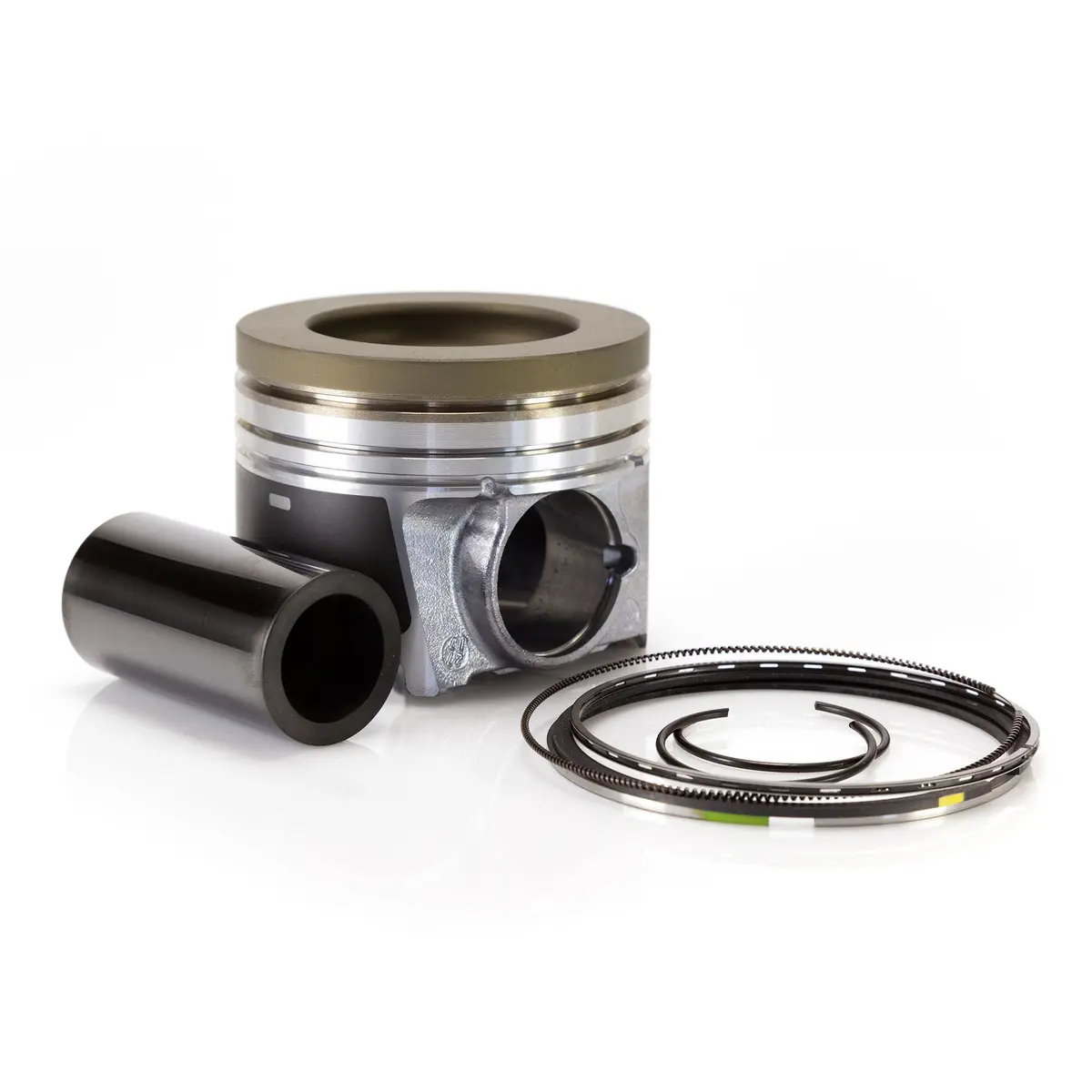 6.4L Ford Power Stroke Mahle Ceramic Coated Single Piston Kit With Rings 1