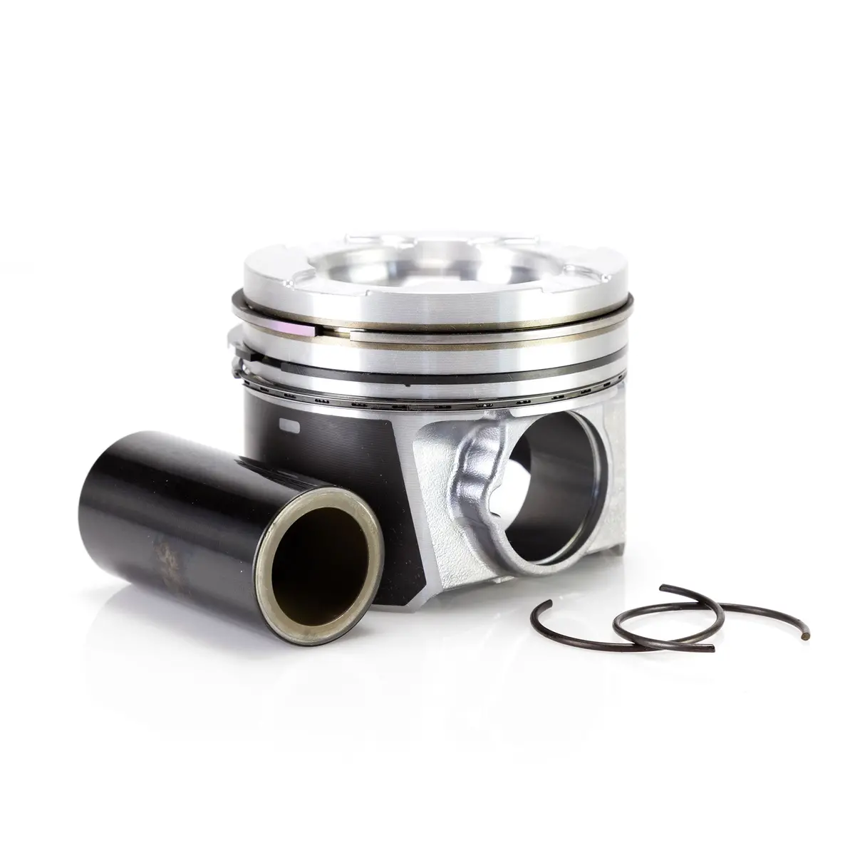 6.4L Ford Power Stroke Mahle Fly Cut And De-Lipped Piston Kit With Rings 1