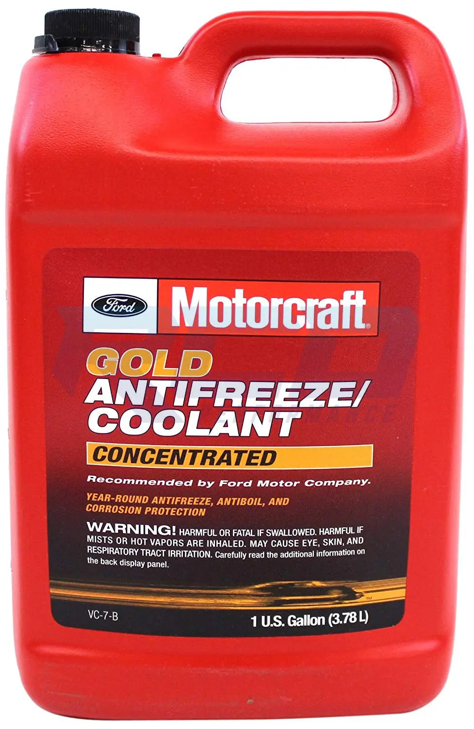 Genuine Ford Fluid Vc-7-B Gold Concentrated Antifreeze/Coolant - 1 Gallon 1