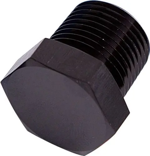 Af933-12Blk Npt Hex Head Plug – 3/4" Black Anodized 1