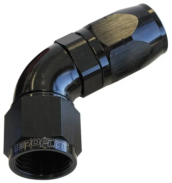 550 Series Swivel Hose End: -4An, 60° Full-Flow Design – Af558-04Blk 1