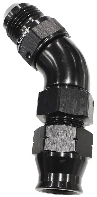 45-Degree Tube-To-Male An Fitting: 3/8" Od Tube To -6An – Af128-06Blk 1