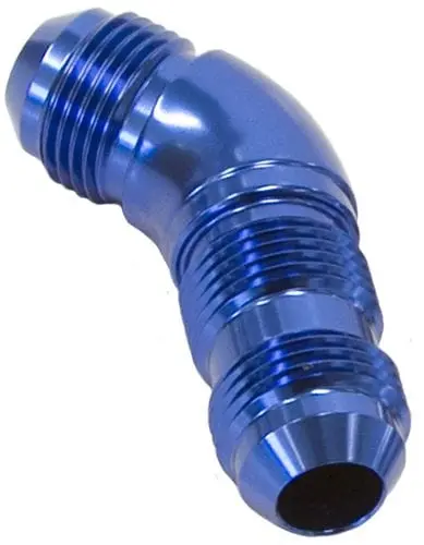 An-6 Bulkhead Fitting - 45° Full-Flow Male To Female Adapter (Af537-06) 1