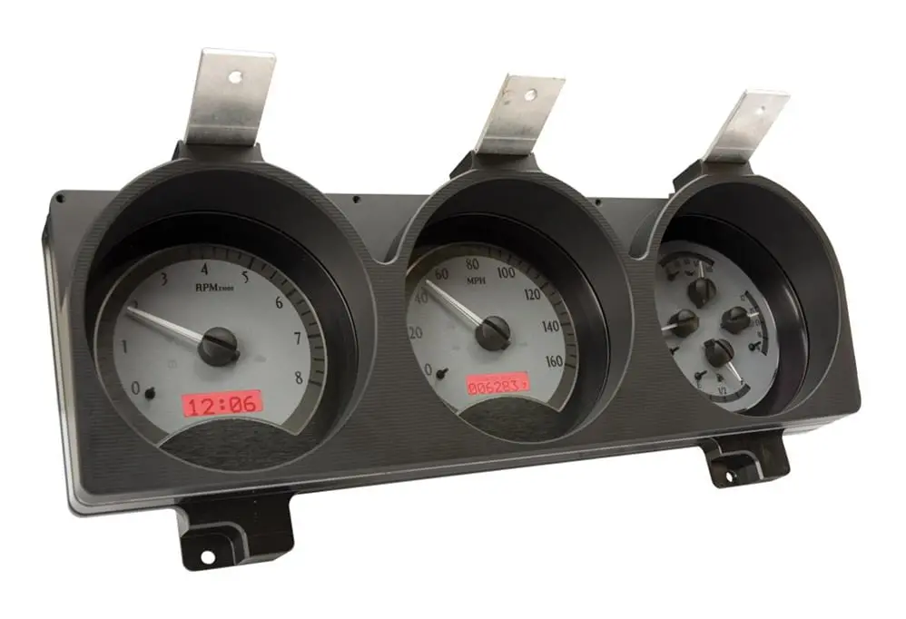 Dakota Digital Vhx Mhx-81D-Pu-S-R Direct-Fit Analog Gauge System For Trucks 1