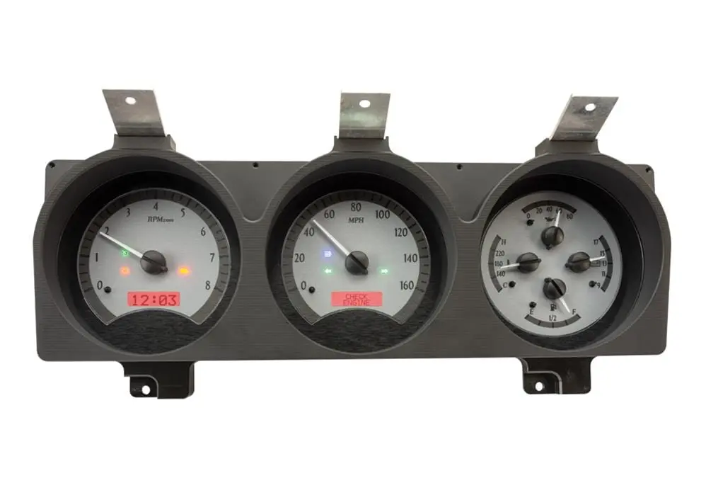 Dakota Digital Vhx Mhx-81D-Pu-S-R Direct-Fit Analog Gauge System For Trucks 2
