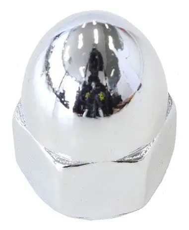 9/16"-12 Chrome Acorn Nut – Decorative & Functional (Gw21556) 1