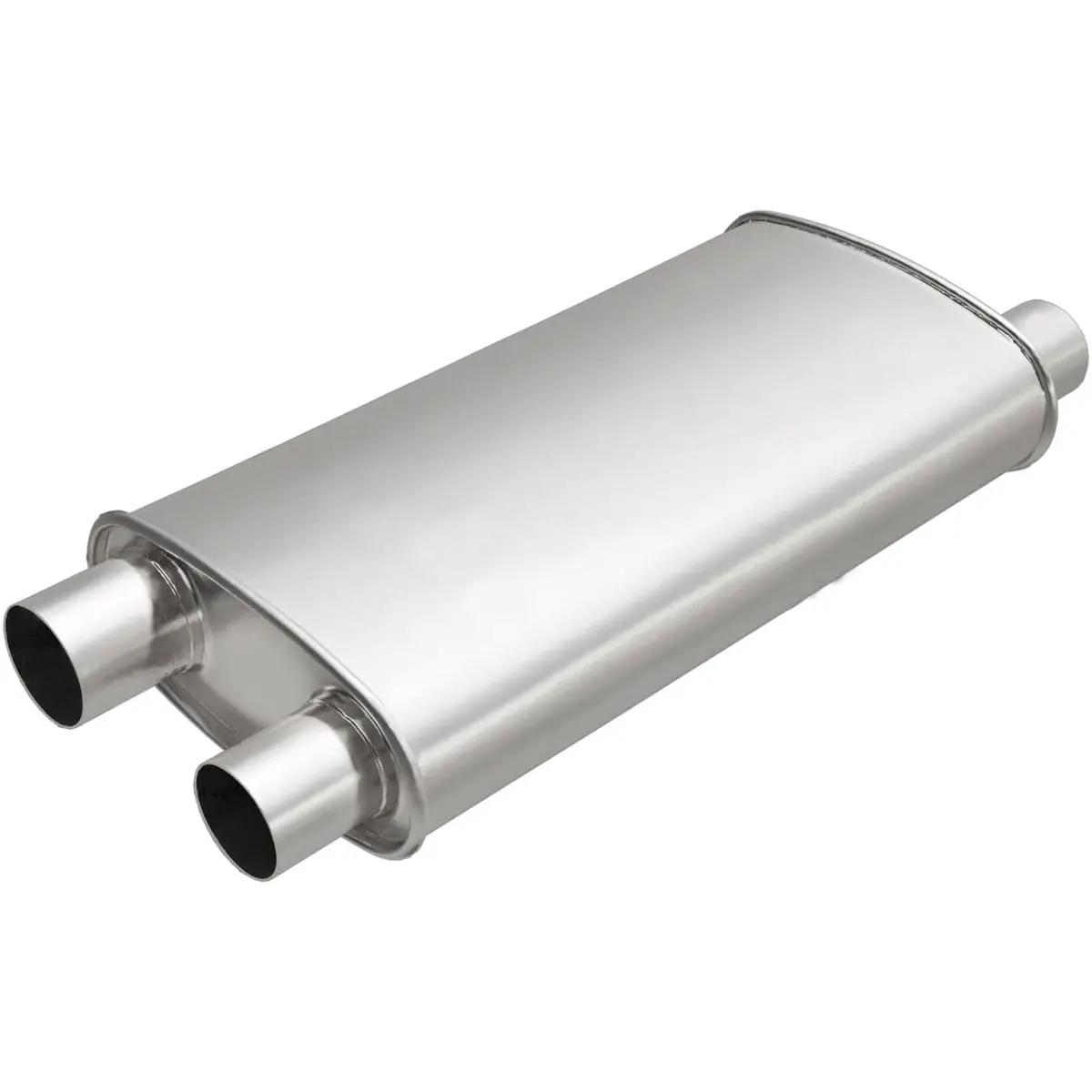 Magnaflow 201-0219 Universal Muffler – Compact Stainless Steel Exhaust Silencer 1