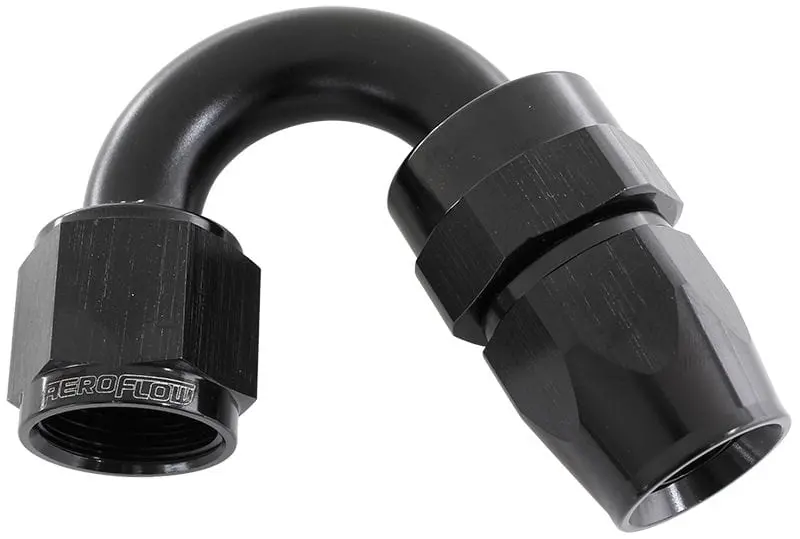 200 Series Ptfe Hose End Fitting, -10An, 150° Angle, Black – Af205-10Dblk 1