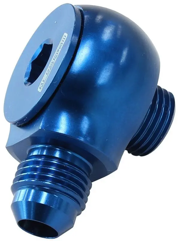 Low-Profile 90° -6 Orb To -6 An Male Adapter – Af909-06 Fitting 1