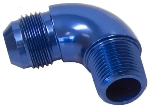 3/8" Npt To -8An 90° Full-Flow Adapter – Af522-08 1