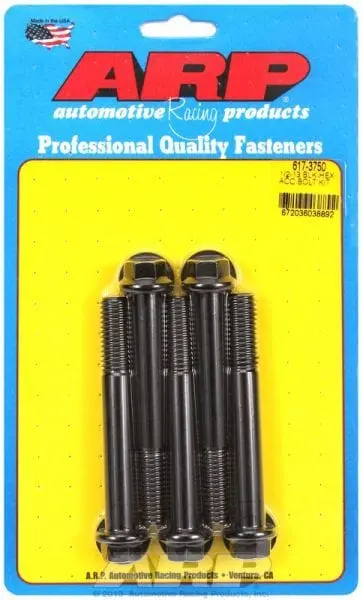 Ar617-3750 Hex Head Black Oxide Bolt Pack (5-Pack) 1