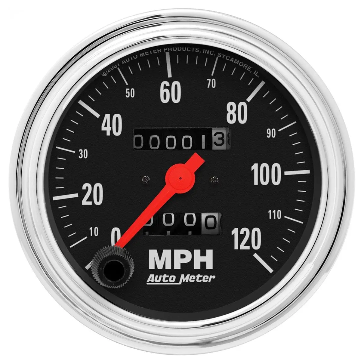 Traditional Chrome Au2492 Mechanical Speedometer With Classic Dial Design 1