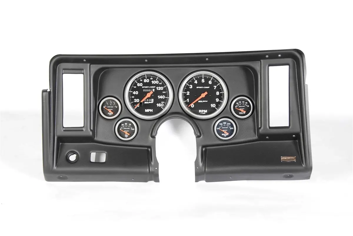 Classic Thunder Road 101690021 Drilled Aluminum Gauge Mounting Panel 1