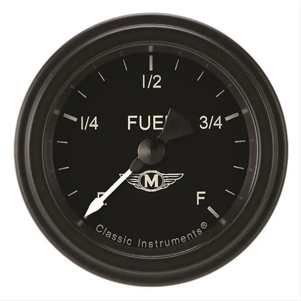 Classic Instruments Moal Bomber Series Analog Gauge – Black Face With Blue Lighting – Ma109Blf 1