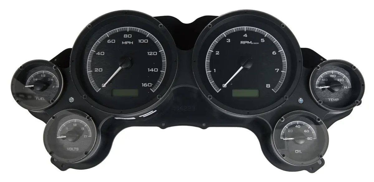 Dakota Digital Vhx-63C-Vet-K-W Analog Gauge System – Direct-Fit, Full-Function Vhx Dash Upgrade 1