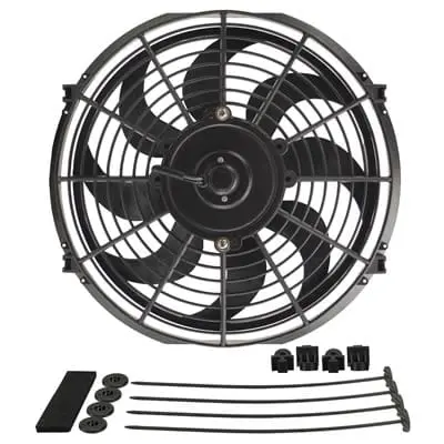 Derale Dyno-Cool Curved-Blade Electric Cooling Fan – 18912, High-Static-Pressure Design 1