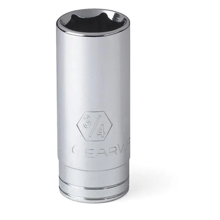 Gearwrench 80407 1/2-Inch Drive 6-Point Deep Socket – Chrome Vanadium Steel 1