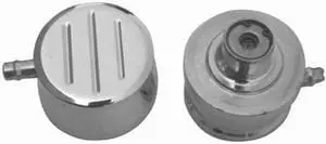 Polished Aluminum Pvc Push-In Air Breather With 1" Neck 1