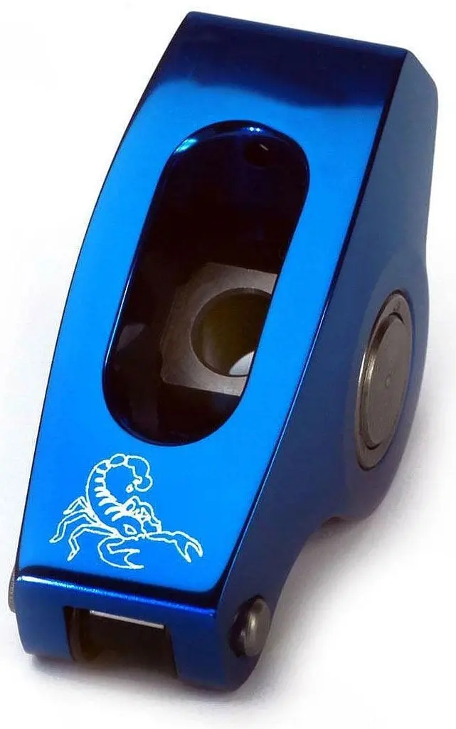 Race Series Aluminum Roller Rocker Arms – 7/16" Stud Mount, 1.6:1 Ratio (Scp1003Bl) 1