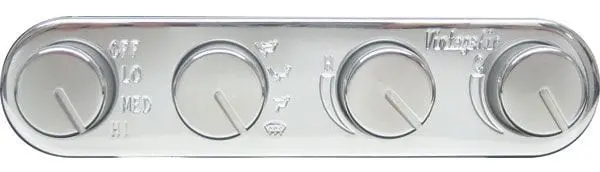 Vintage Air 4-Knob Streamline Control Panel – Polished Finish 1