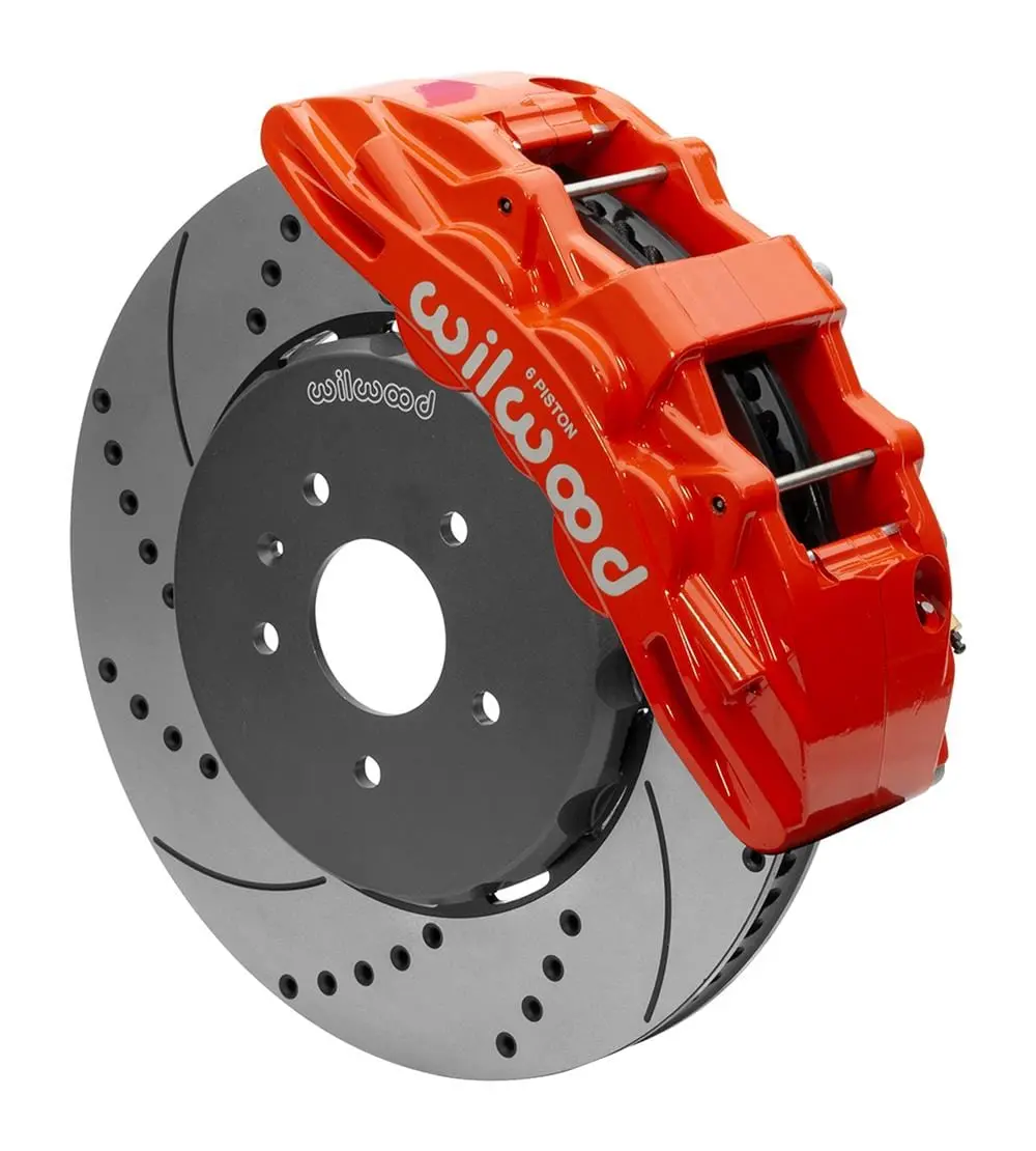 Wilwood Sx6R Big Brake Front Conversion Kit – Six-Piston Calipers, Rotors & Brackets – 140-15743-Dr 1